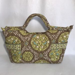 Vera Bradley Brand Satchel Birds Sitting in Trees Print Purse Bag